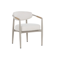 Marita Dining Greige - Louis Cream Armchair
