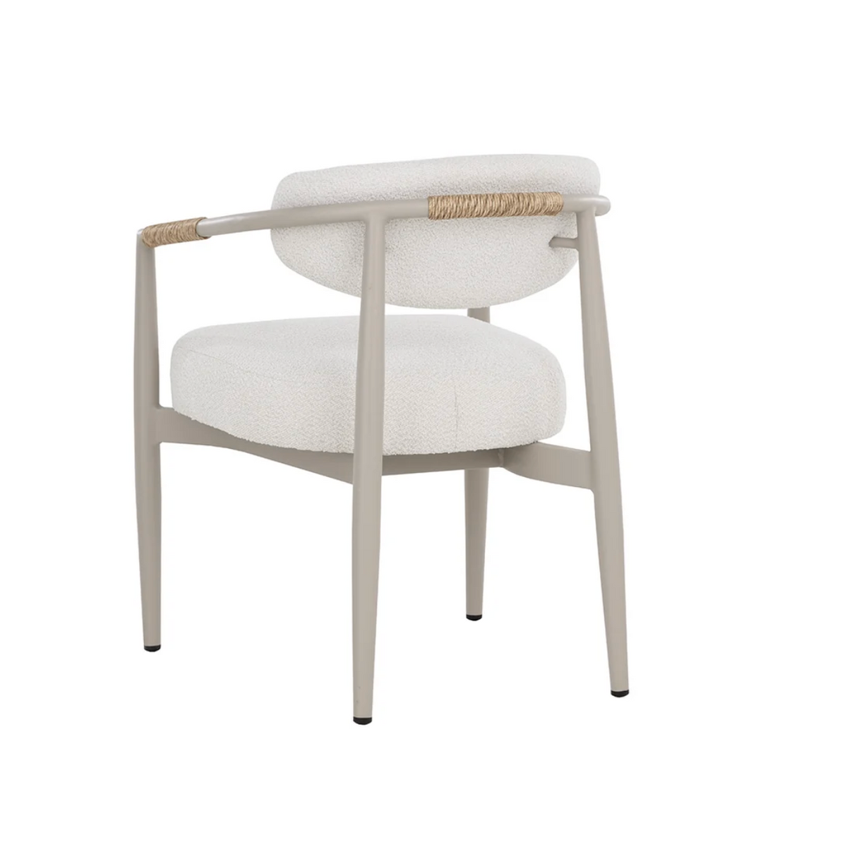 Marita Dining Greige - Louis Cream Armchair