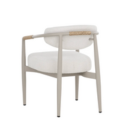 Marita Dining Greige - Louis Cream Armchair