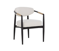 Marita Dining Black - Louis Cream Armchair