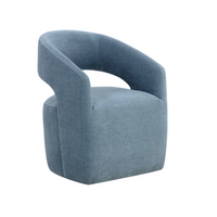 Lloret Wheeled Dining Danny Iceberg Armchair