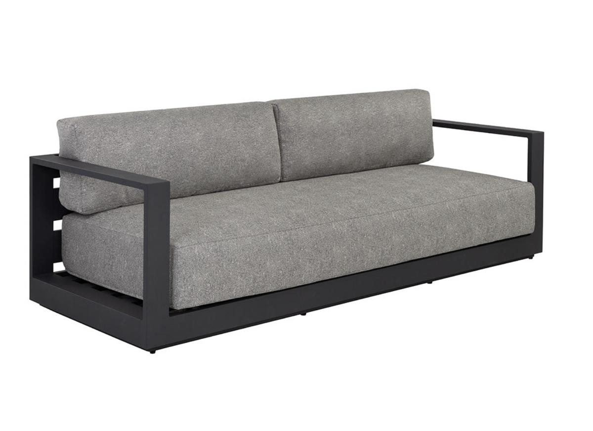 Tavira Charcoal - Lanikai Salt and Pepper Sofa