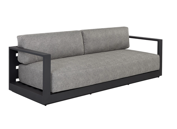 Tavira Charcoal - Lanikai Salt and Pepper Sofa