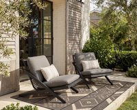 Bari Charcoal - Gracebay Grey Lounge Chair