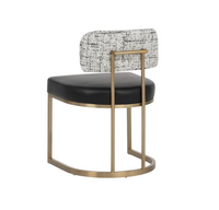 Larissa Bravo Black / Halton Birch Dining Chair