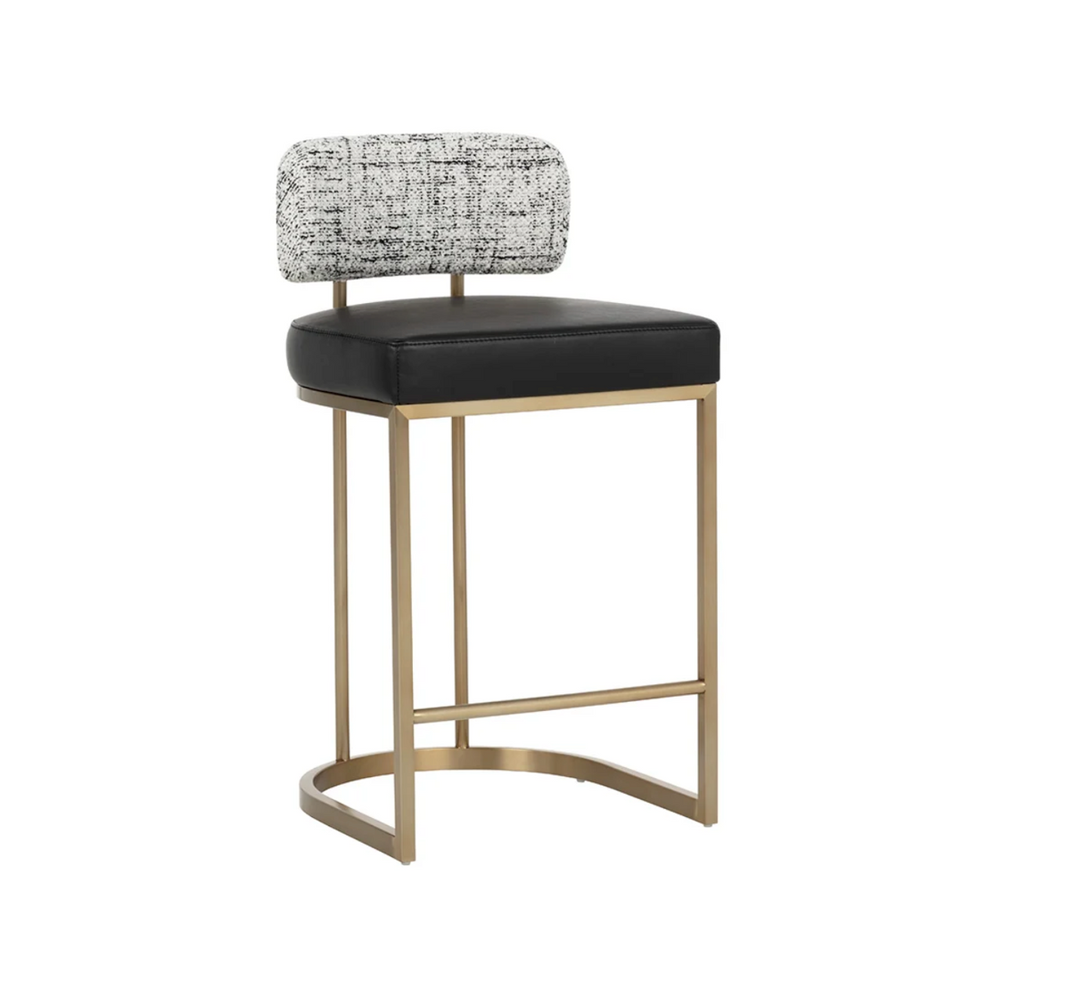 Larissa Bravo Black / Halton Birch Counter Stool