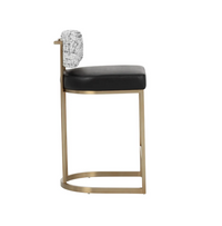 Larissa Bravo Black / Halton Birch Counter Stool