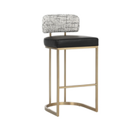 Larissa Barstool Bravo Black / Halton Birch