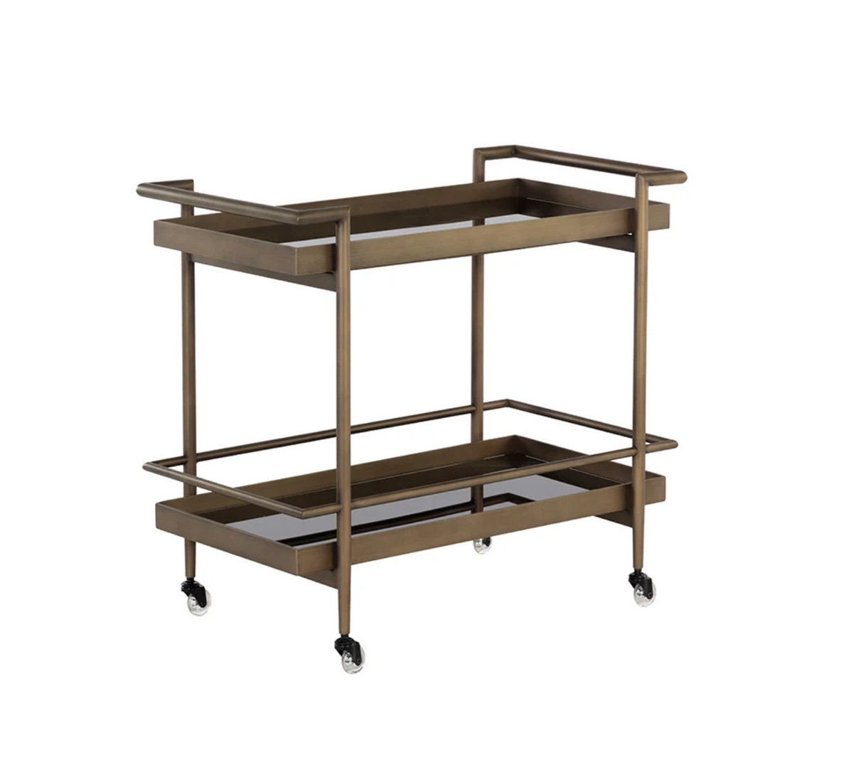 Livingston Bar Cart Antique Brass