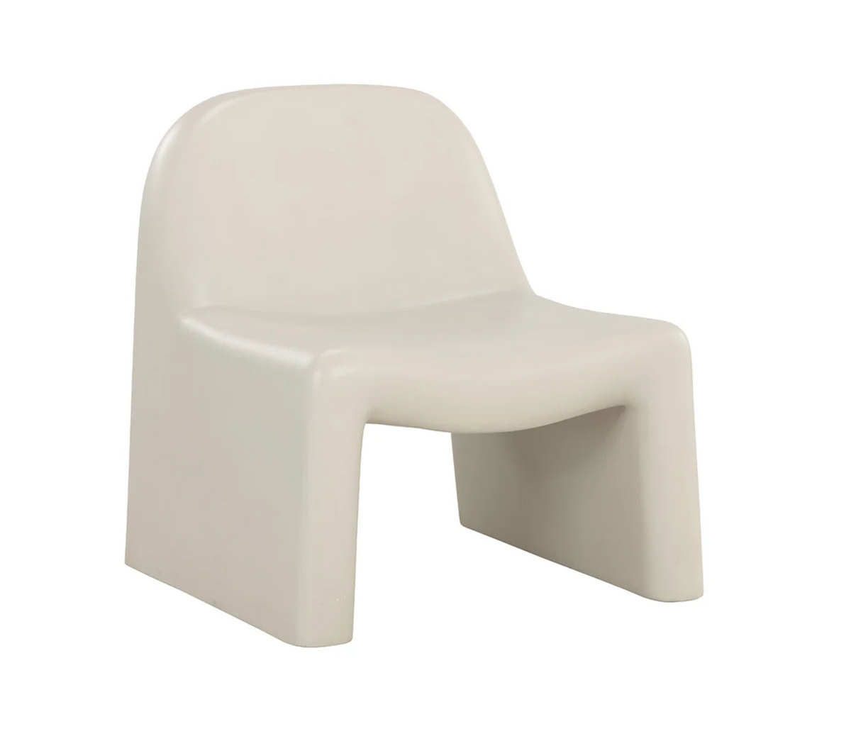 Kessel Cream Concrete Lounge Chair