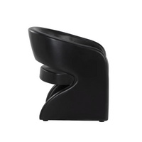 Cura Black Concrete Outdoor Lounge Chair