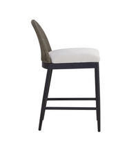 Calandri Grey Wicker & Cream Outdoor Counter Stool