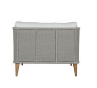 Ibiza Grey Weave & White Outdoor Lounge Chair