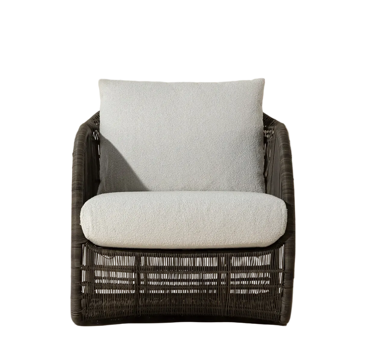 Tulum Charcoal & Cream Outdoor Lounge Chair