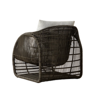 Tulum Charcoal & Cream Outdoor Lounge Chair