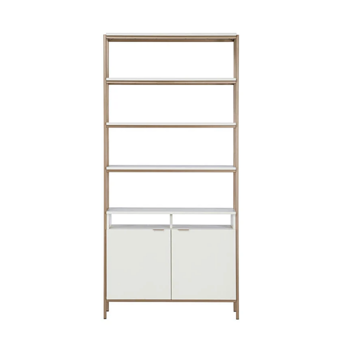 Ambrose Modular Large Champagne Gold & Cream Bookcase