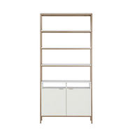 Ambrose Modular Large Champagne Gold & Cream Bookcase