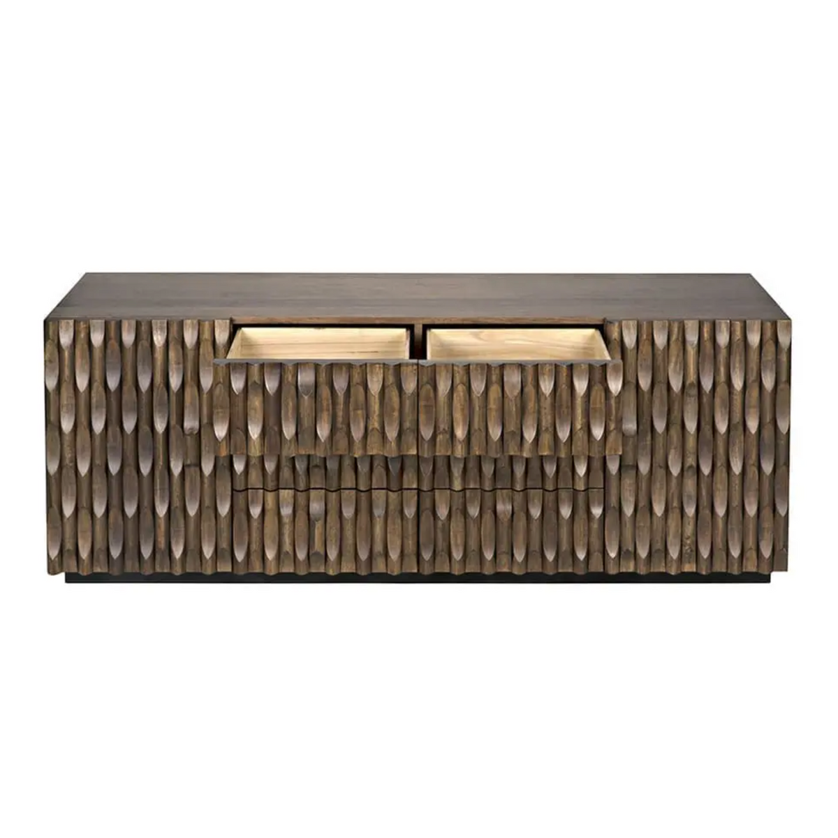 Alameda Carved Dark Walnut Sideboard