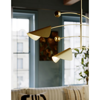 Occultation Natural Brass Chandelier