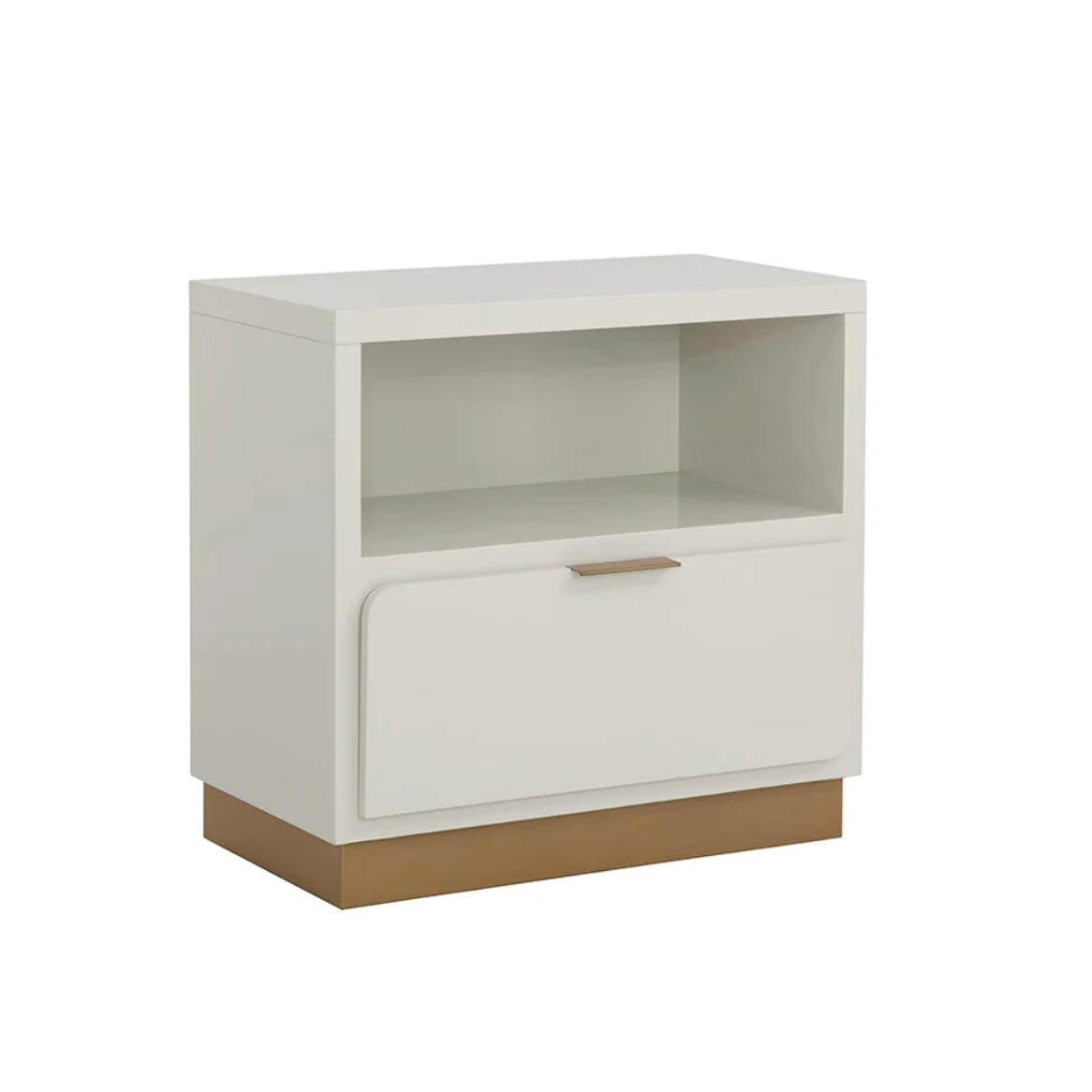 Jenkins Cream & Bronze Nightstand