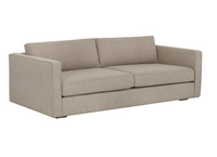 Adam Taupe Tailored Performance Fabric Sofa