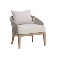 Capri Greige & Palazzo Cream Outdoor Lounge Chair