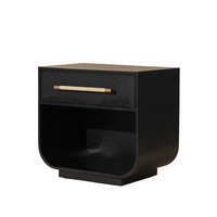 Tarrant Black Oak Nightstand