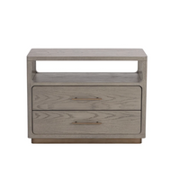 Danette Grey Oak Nightstand