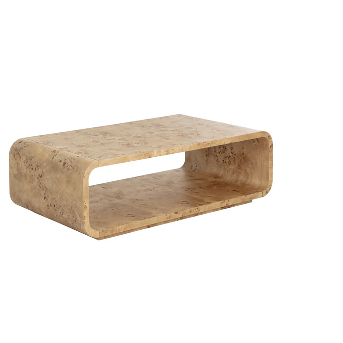 Rowena Burl Rectangle Coffee Table