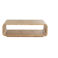 Rowena Burl Rectangle Coffee Table