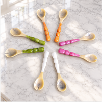 Resin Rio Orange Bubble Salad Servers