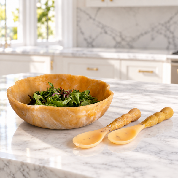 Resin Sorbet Salad Servers Matcha, view 2