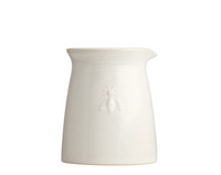 Bee Ceramic Creamer Jug, Ecru or French Blue