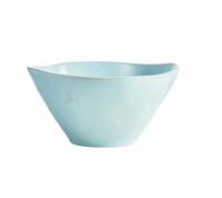 Bee Ceramic Serving Bowl, Ecru or French Blue