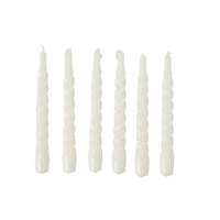 Twisted Taper Candles, Set of 6