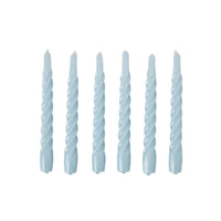 Twisted Taper Candles, Set of 6