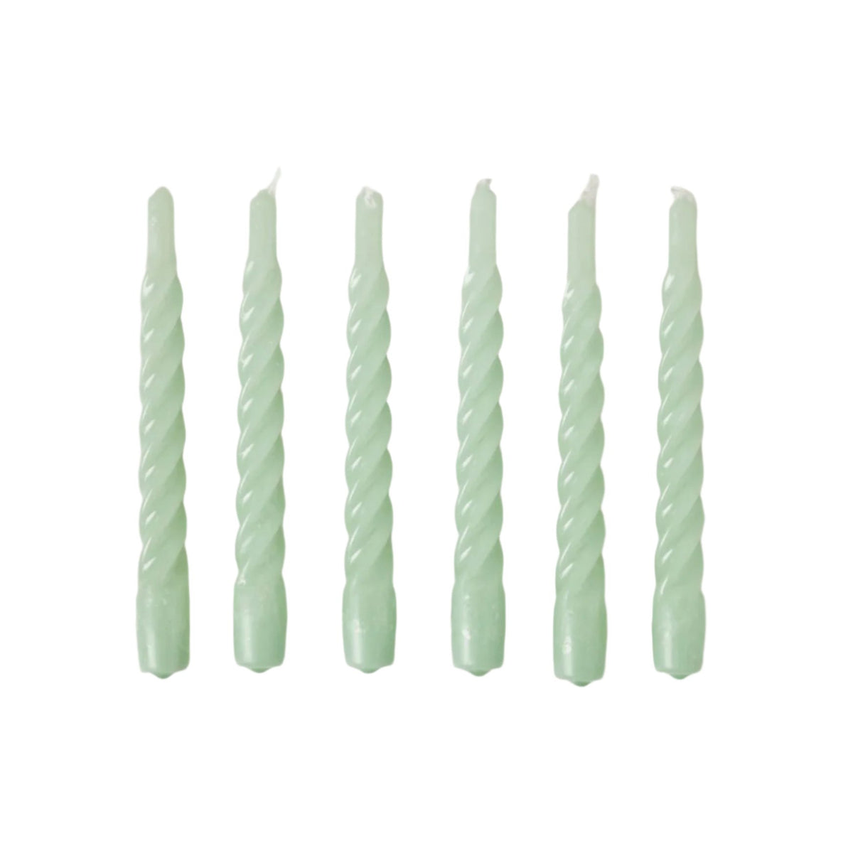 Twisted Taper Candles, Set of 6