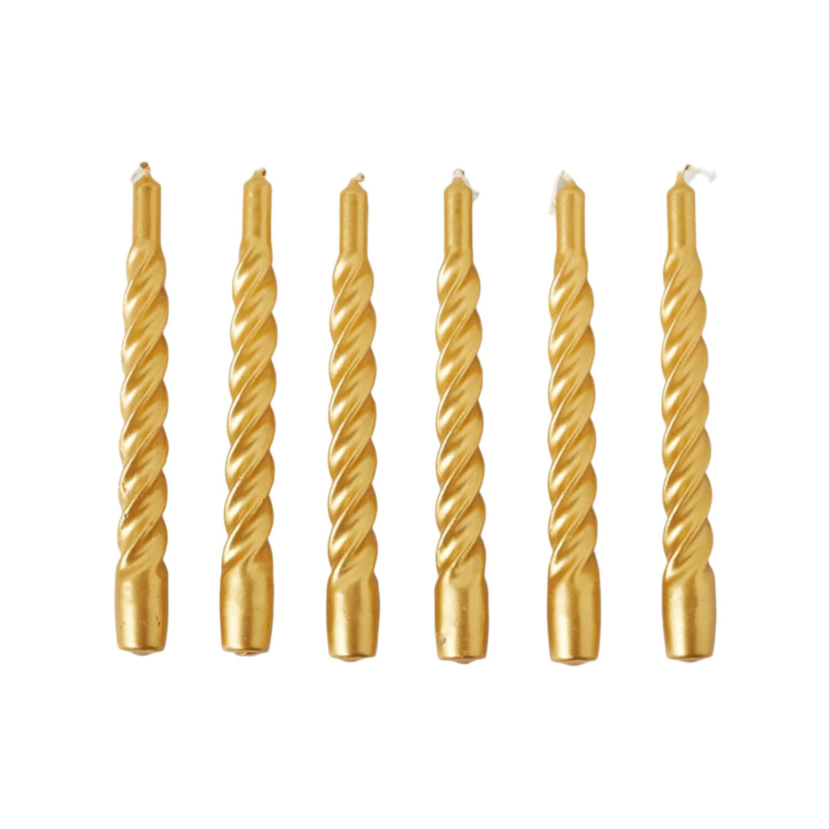 Twisted Taper Candles, Set of 6