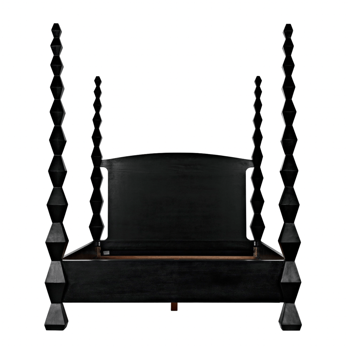 Brancusi Bed Hand Rubbed Black