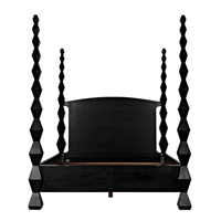 Brancusi Bed Hand Rubbed Black