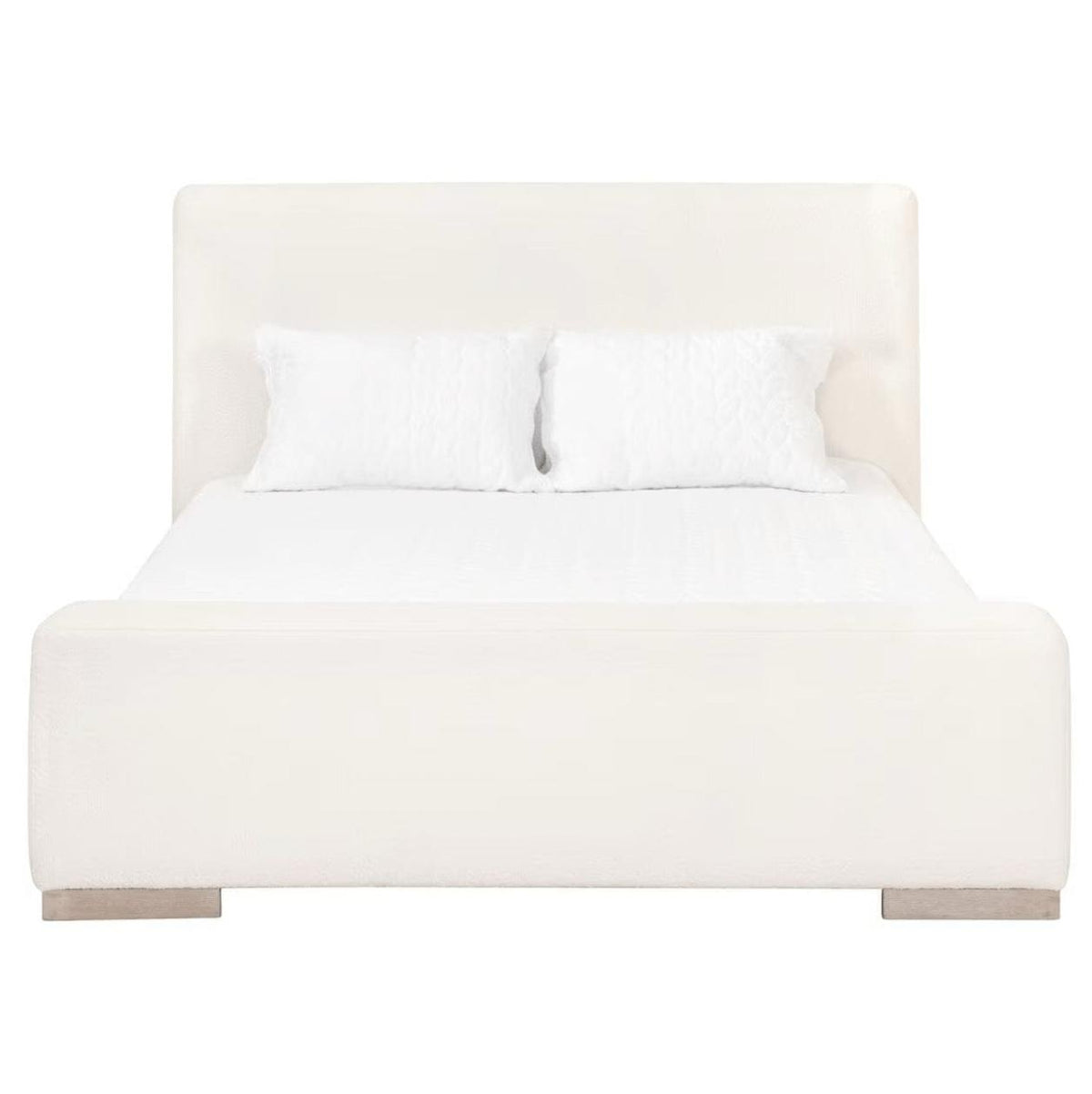 Warren Snow Boucle Bed | Bone & Brass