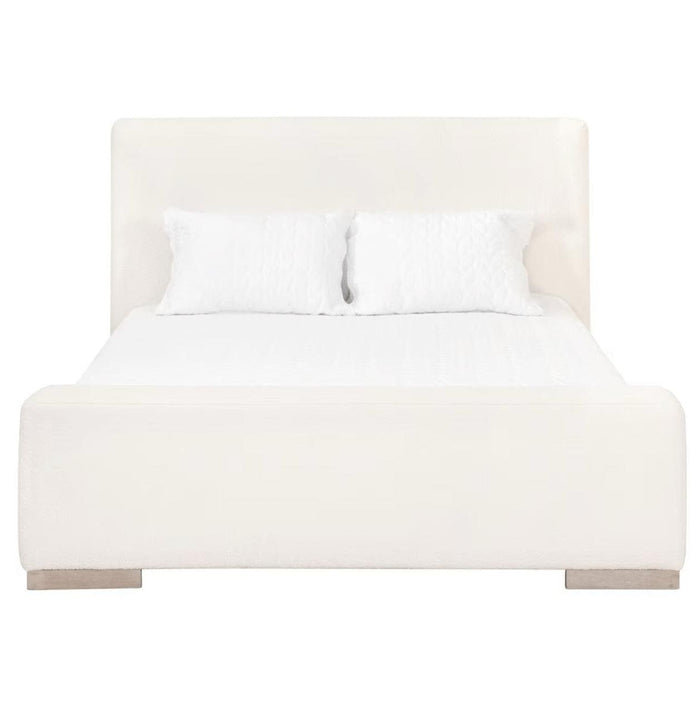 Warren Snow Boucle Bed | Bone & Brass