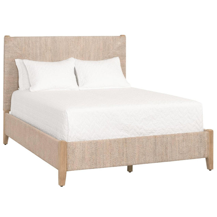 Mia White Wash Rope Bed | Bone & Brass