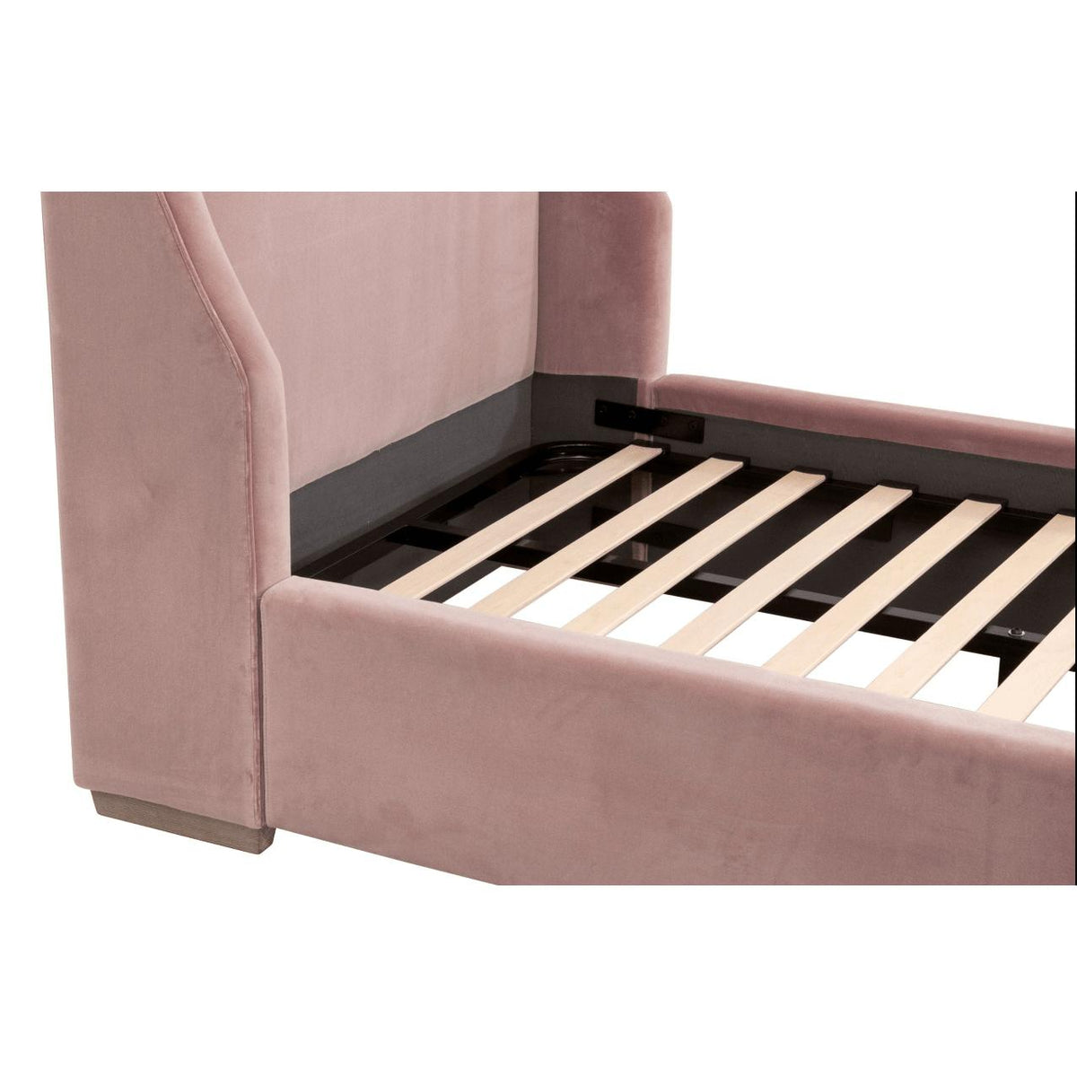 Bobbi Petal Velvet Bed - Bed Headboard Detail | Bone & Brass