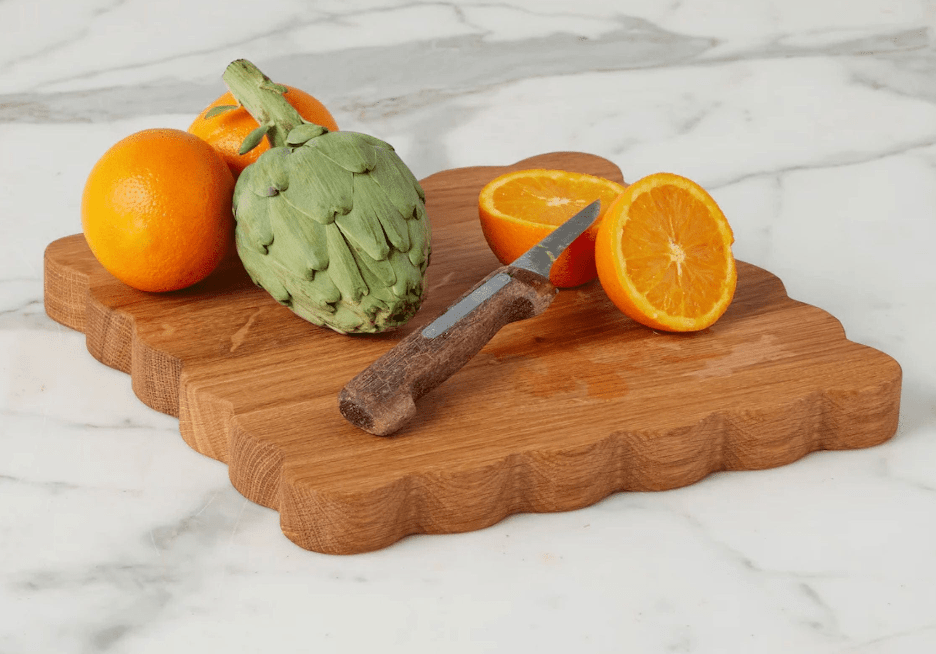 Square Scalloped Cutting Board