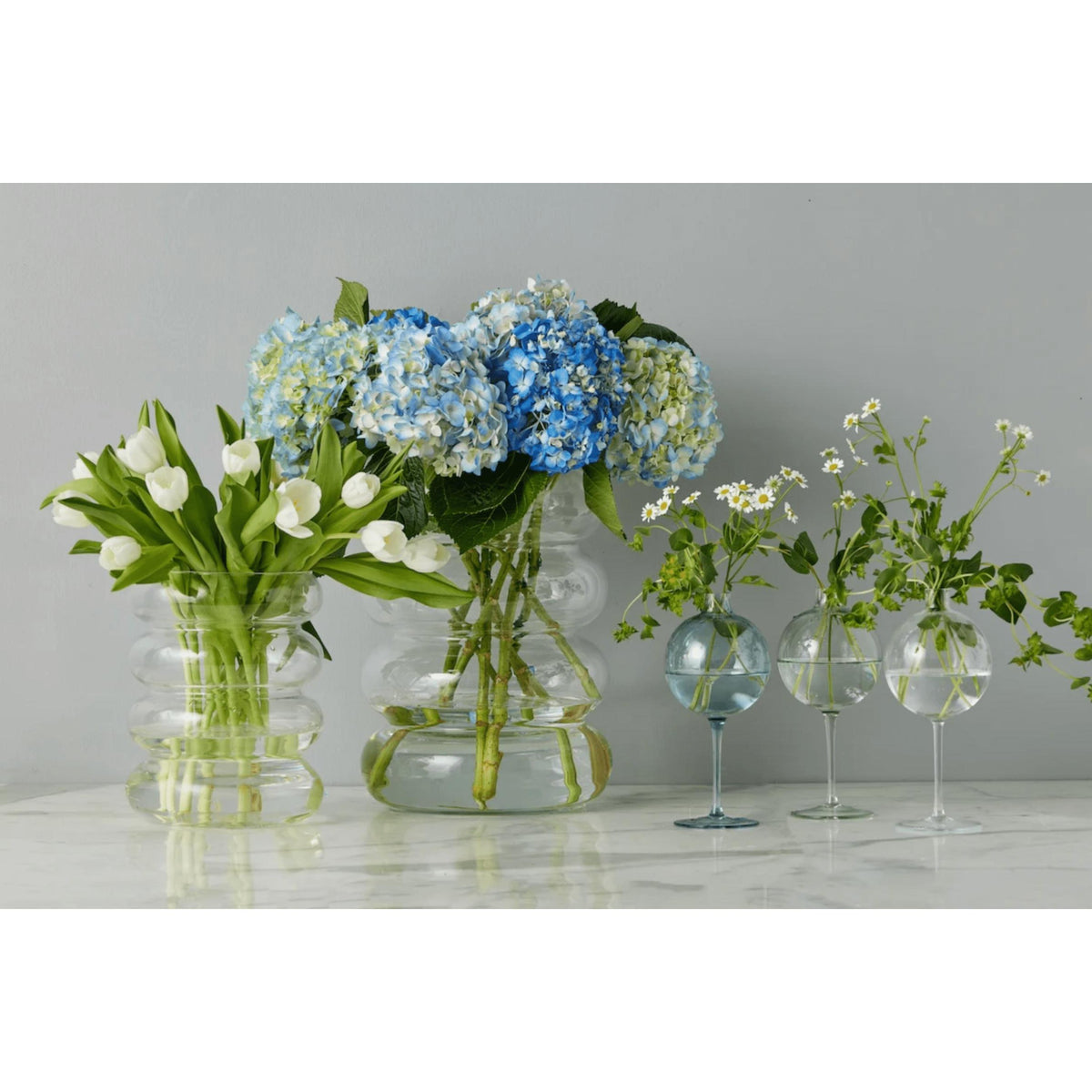 Sage Green Medium Wine Glass Vase