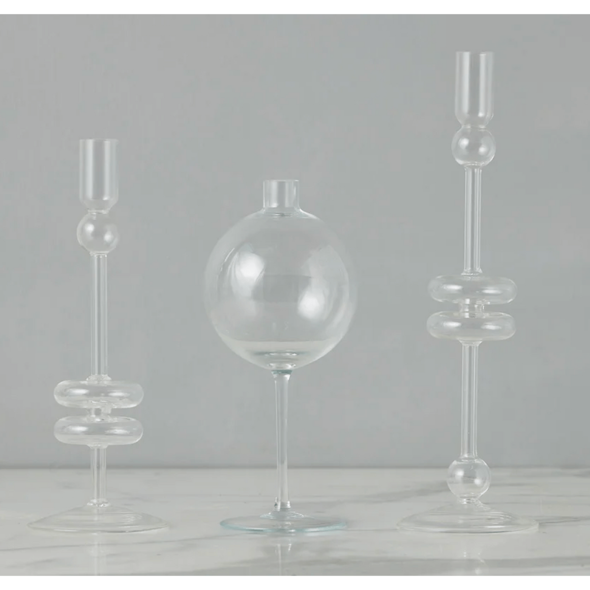 Clear Medium Wine Glass Vase