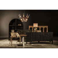 Moira Chandelier Antique Brass Finish - Chandelier Close Up | Bone & Brass