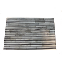 Black and Ivory Striped Bone Decorative Box