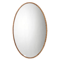 Seagrass Braided Oval Mirror | Bone & Brass